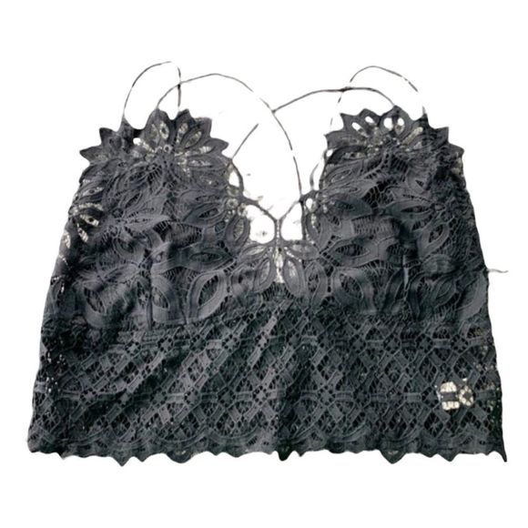 Peach Love California Other - Peach Love Black Crochet Lace Bralette